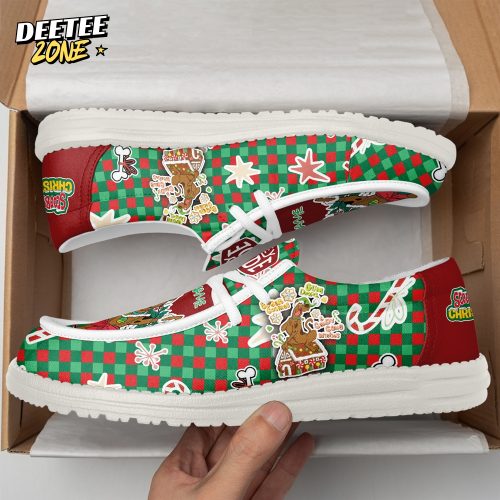 Gleammerch Scooby-doo x Christmas Personalized Hey Dude Shoes For Men And Women