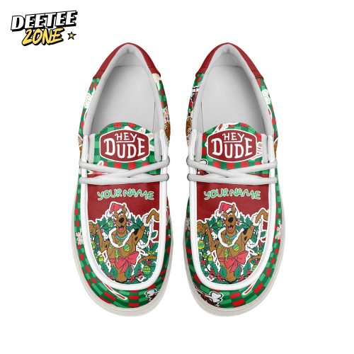 Gleammerch Scooby-doo x Christmas Personalized Hey Dude Shoes For Men And Women