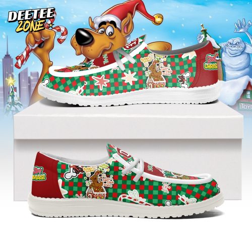 Gleammerch Scooby-doo x Christmas Personalized Hey Dude Shoes For Men And Women