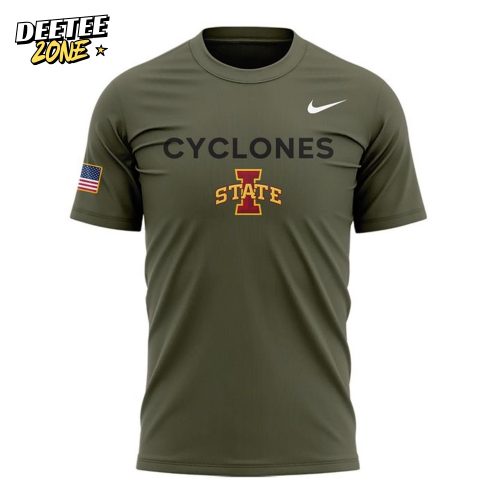 Iowa State Wrestling Veterans Day Special Green Shirt
