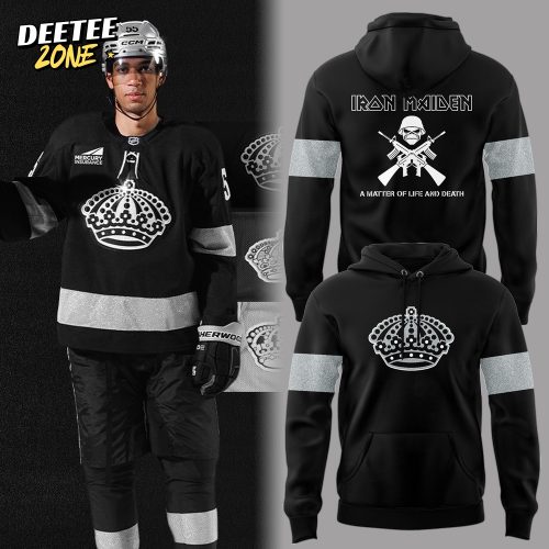 Limited Edition LA Kings Rep The Crown x Iron Maiden Hoodie