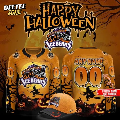 Limited Editions Knoxville Ice Bears ” Happy Halloween ” jersey