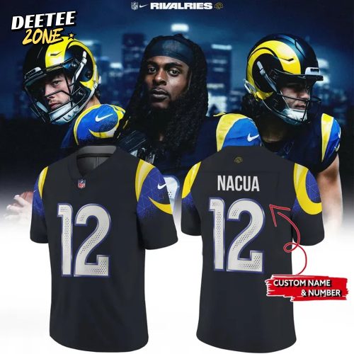 Los Angeles Rams 2025 Rivalries Custom Football Jersey