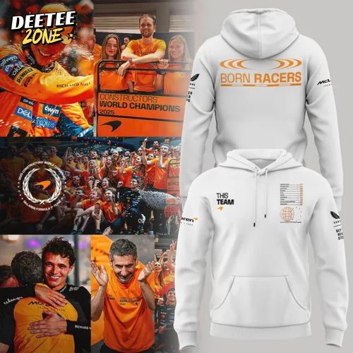 McLaren Formula 1 Team 2025 Constructors’ Champions Hoodie-White