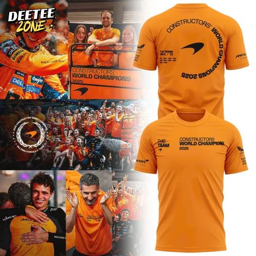 McLaren Formula 1 Team 2025 Constructors’ Champions Tee-Orange