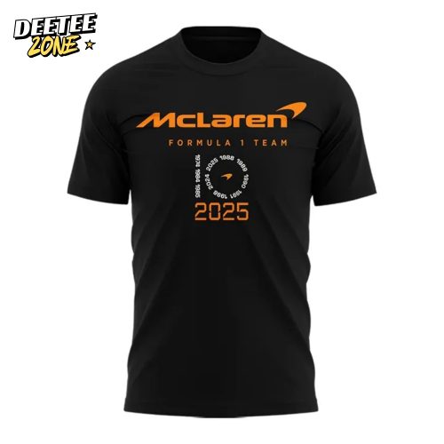 McLaren Formula 1 Team Wordmark Constructors’ 10 Times Black Shirt