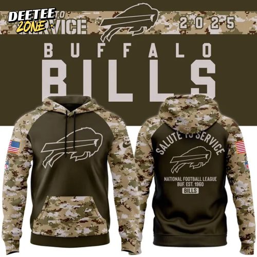 Men’s Nike Olive/camo Buffalo Bills 2025 Salute To Service Hoodie