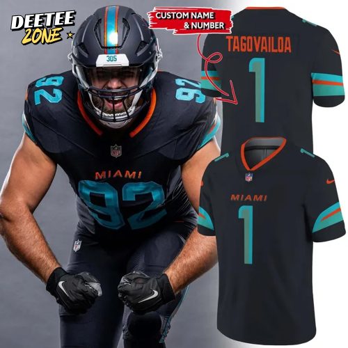 Miami Dolphins 2025 Rivalries Custom Football Jersey