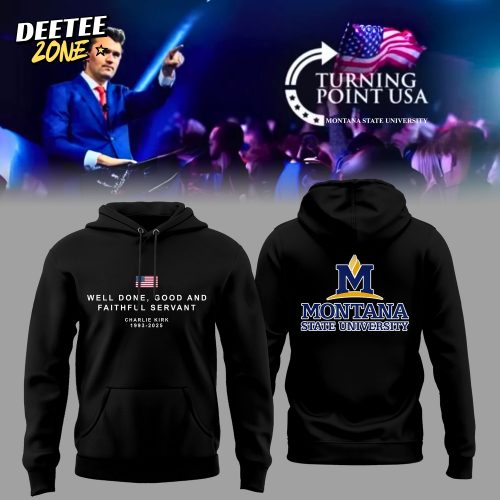 Montana State x Turning Point USA Black Hoodie