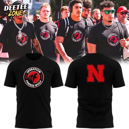 Nebraska Huskers Operation Fenrir Wolf T-Shirt