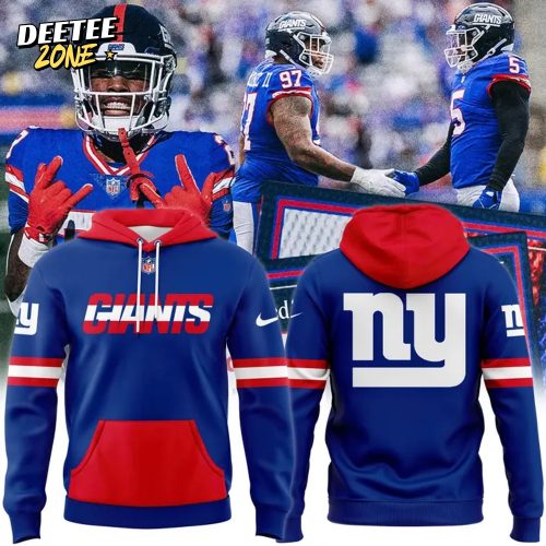 New York Giants Vintage Blue Hoodie