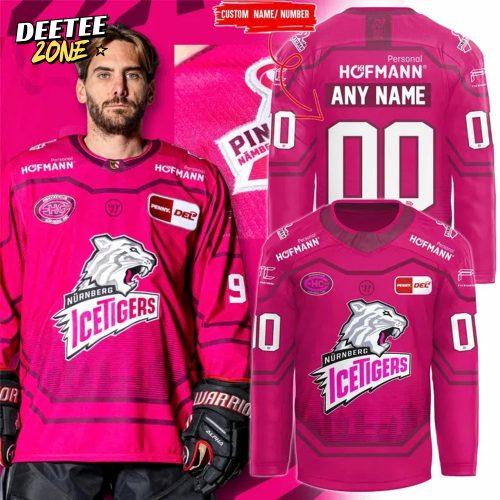 NuÃÂrnberg Ice Tigers Pinktober Ã¢ÂÂ NÃÂ¤mberch against Cancer 2025 Hockey Jersey