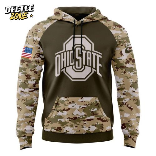 Ohio State Buckeyes Salute To Service 2025 Special Camo Hoodie