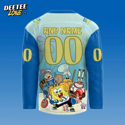 Roanoke Rail Yard Dawgs x SpongeBob Squarepants New 2025 Hockey Jersey