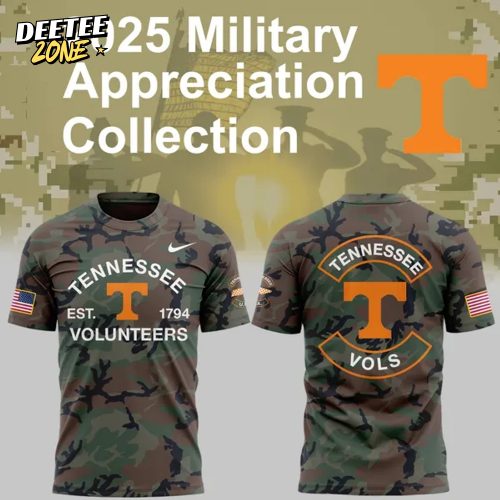 Tennessee Football 2025 Military Appreciation T-Shirt