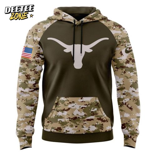 Texas Longhorns Salute To Service 2025 Special Camo Hoodie