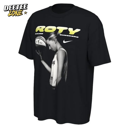 Wings Paige Bueckers 2025 WNBA Rookie of the Year Black T-Shirt