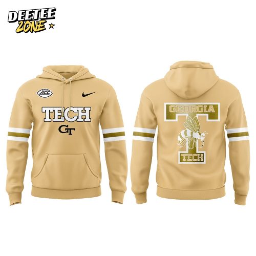Georgia Tech Football Sting Em Gold Uniform 2025 Combo Hoodie