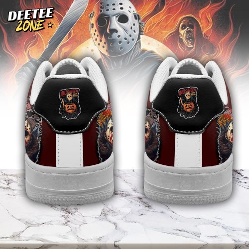 Gleammerch Jason Voorhees x Halloween Air Low-Top Sneakers Shoes For Men And Women