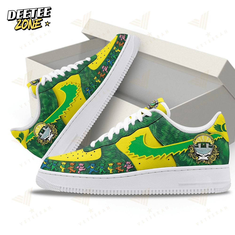 Greateful Dead Oregon Duck Grateful Ducks Nike Air Force One Shoes Greateful Dead Oregon Duck Grateful Ducks Nike Air Force One Shoes