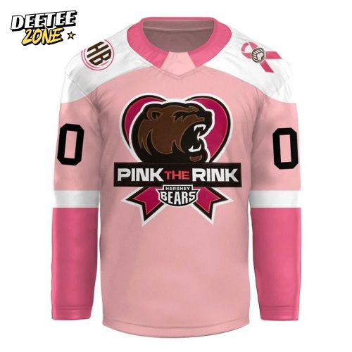 Hershey Bears 2025 Pink in the Rink Custom Hockey Jersey