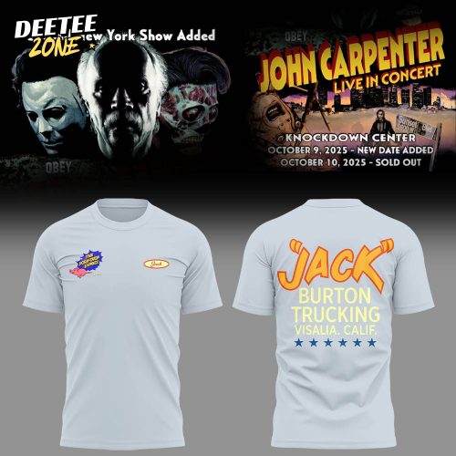 Limited Edition John Carpenter Tour 2025 Tshirt