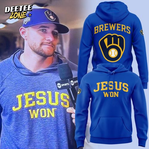 Limited Edition Milwaukee Brewers Jesus Won Hoodie 2025
