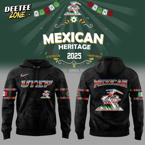 Limited Edition UTEP Miners Football Mexican Heritage Night 2025 Hoodie
