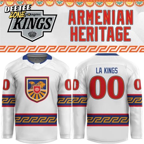 Los Angeles Kings x 2025 Armerian Heritage Custom Hockey Jersey