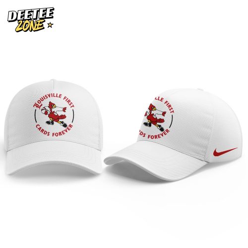 Louisville Football “Louisville First, Cards Forever” White Uniform 2025 Combo Hoodie