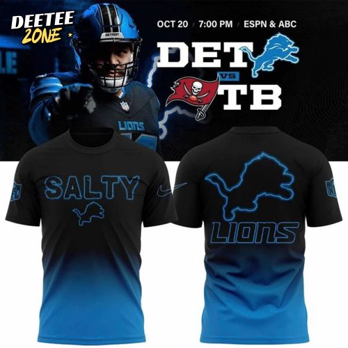Men’s Nike Black/Blue Detroit Lions 2025 SALTY T-shirt