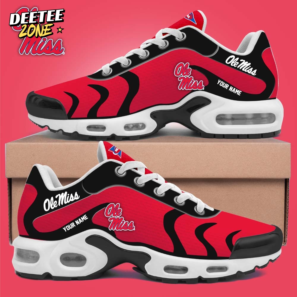 NCAA Ole Miss Rebels Shoes Personalized Air Max Plus Sneakers NCAA Ole Miss Rebels Shoes Personalized Air Max Plus Sneakers