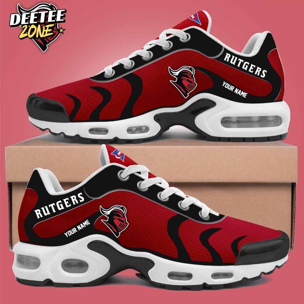 NCAA Rutgers Scarlet Knights Shoes Personalized Air Max Plus Sneakers NCAA Rutgers Scarlet Knights Shoes Personalized Air Max Plus Sneakers