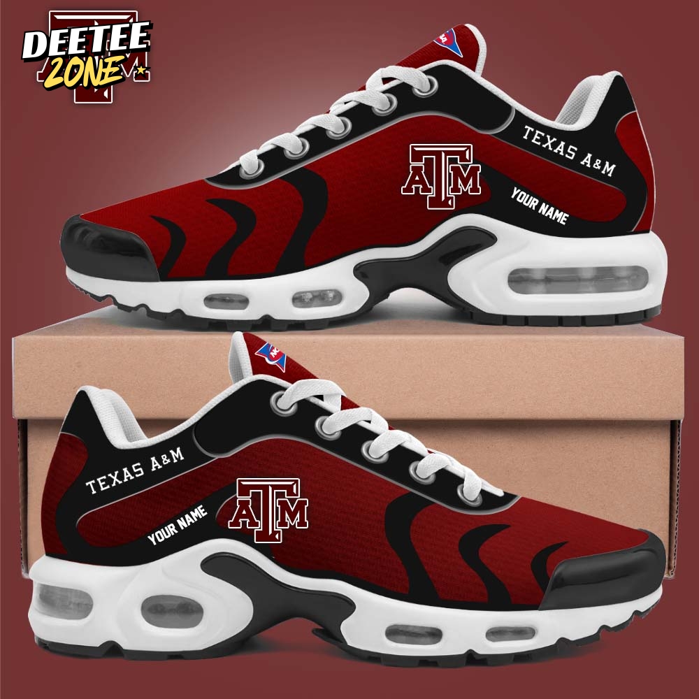 NCAA Texas A&M Aggies Shoes Personalized Air Max Plus Sneakers NCAA Texas A&M Aggies Shoes Personalized Air Max Plus Sneakers