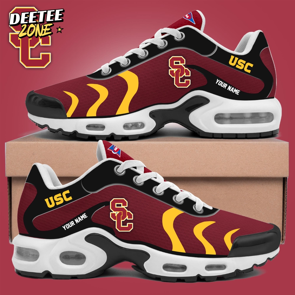 NCAA USC Trojans Shoes Personalized Air Max Plus Sneakers NCAA USC Trojans Shoes Personalized Air Max Plus Sneakers