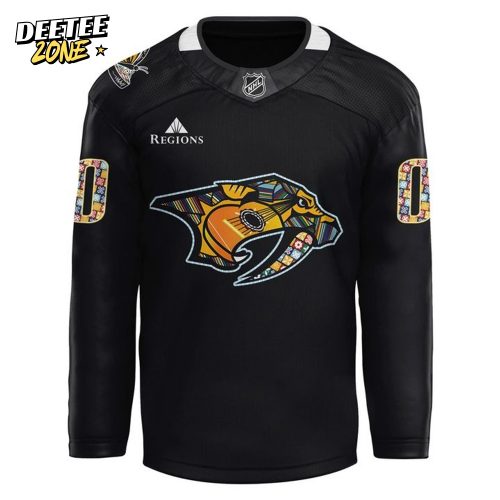 Nashville Predators 2025 Hispanic Music Heritage Custom Hockey Jersey