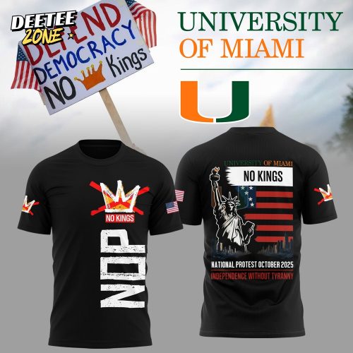 No King – University Of Miami Shirt – Black