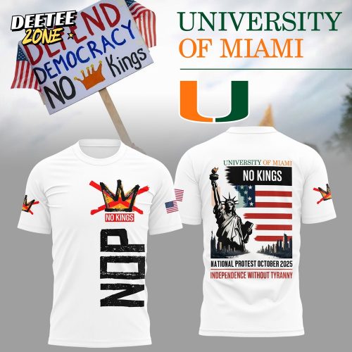 No King – University Of Miami Shirt – White