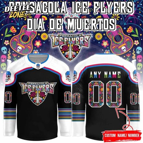 Pensacola Ice Flyers “November 1 at our Day of the Dead Night” Hockey Jersey