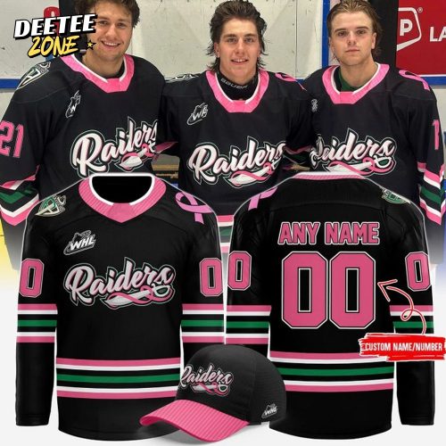Prince Albert Raiders x 2025 Cancer Awareness Night Custom Hockey Jersey