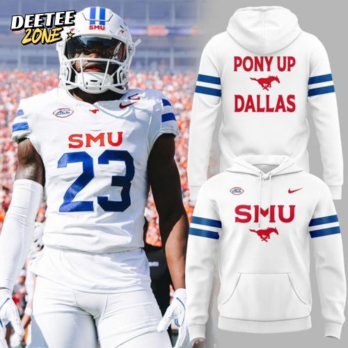 SMU Mustangs Football “White Out” Hoodie – Limited Edition