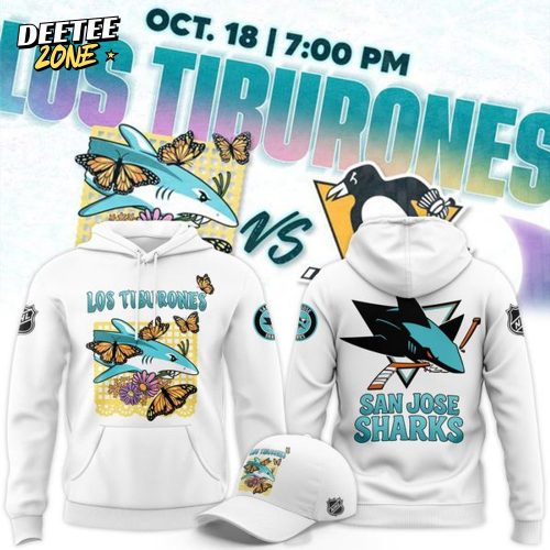 San Jose Sharks 2025 Los Tiburones Night Hoodie
