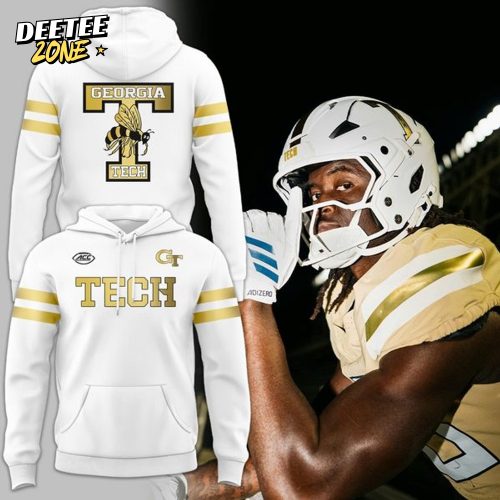 Special Edition Georgia Tech Wordmark Uniform White Hoodie