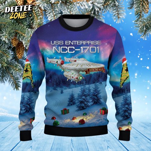 Star Trek NCC-1701 Christmas Knitted Sweater
