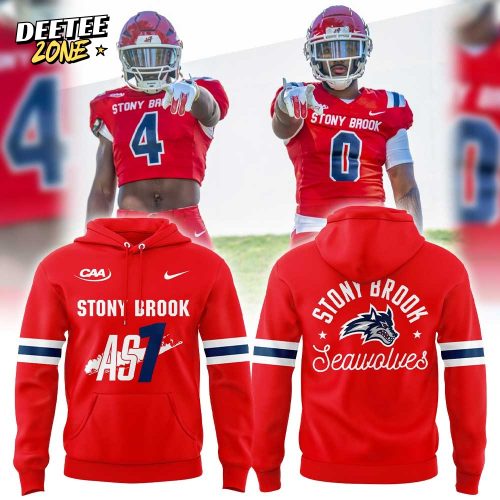 Stony Brook Football Red Out Uniform Combo Hoodie
