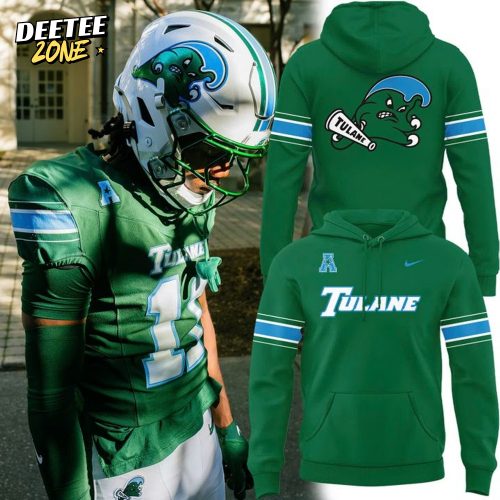 Tulane Green Wave Wordmark Logo Uniform Hoodie