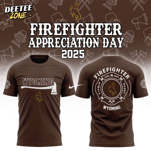Wyoming Cowboy Firefighter Application Day Shirt