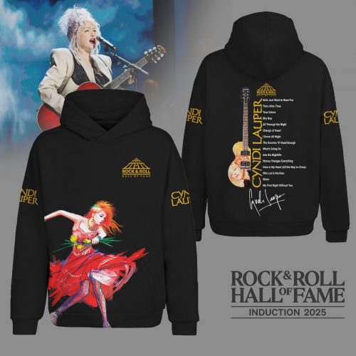Premium CDL 2025 Rock ‘n Roll Hall of Fame 3D Hoodie NY – Black
