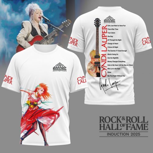 Premium CDL 2025 Rock ‘n Roll Hall of Fame 3D Shirt NY – White