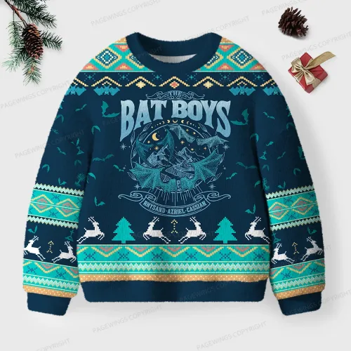 Bat Boys Unisex Ugly Knit Christmas Sweater